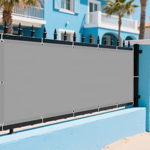 Vela Sombra Rectangular 150 x 200 cm Protección Solar, Viento Protección UV Toldo de Terraza Bloquear UV, Resistente, con Cuerda para Terraza Balcon Jardín Piscina, Gris Claro