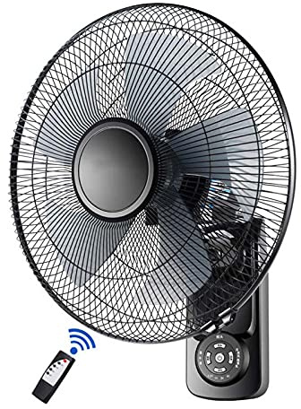 Industrieller leiser Wandventilator mit hohem Volumen und drei Geschwindigkeits-Vibrationskopf und Fernbedienung für Restaurant, Lager und Keller