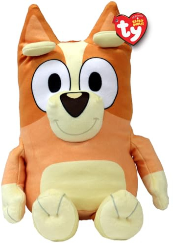 TY Bluey Bingo Beanie Medium 30cm - Weiches Plüschtier für Kinder Sammlerstück Gefüllter Teddy Kuscheltier zum Spielen und Präsentieren