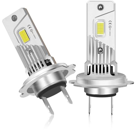 LUDUN H7 Halogen Lampe Auto 12V 60W 6000K – H7 birne Extra Hell für Nacht & Schnee, IP67 wasserdicht Plug & Play Upgrade für Scheinwerfer 2 Stück