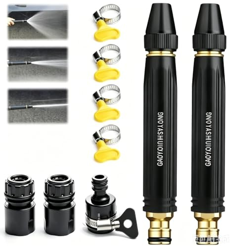 HUQINXIN 2 Piezas Boquilla Manguera Alta Presion Boquilla de Agua de Alta Presion Boquilla de Refuerzo de Agua，Presión para Lavado De Automóviles, Jardinería, Limpieza De Patio