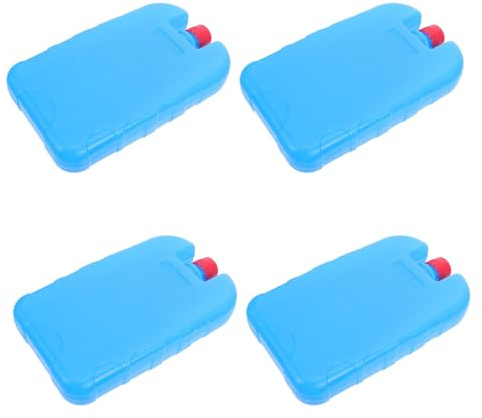 HOMSFOU Poche de Glace Réutilisable 4pcs pour Camping et Pique-niques, Bloc Glace Pe 250ml et Pratique pour Climatiseur Mobile et Glacière
