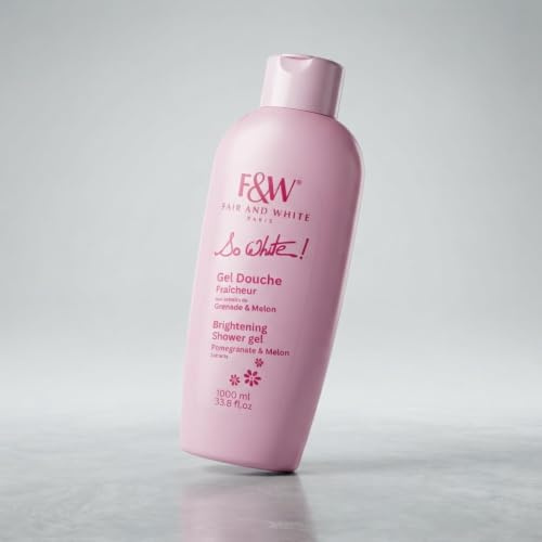 Fair & White Shower Gel Toning and Brightening | Moisturising Body Wash | Hydrating Face & Body Cleanser | Carrot & So White Pomegranate Melon | Men & Women | All Skin Types