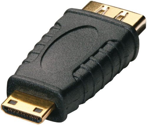 Vivanco HDMI M/FM Adapter HDMI auf HDMI C schwarz Kabel-Schnittstelle und Netzteil