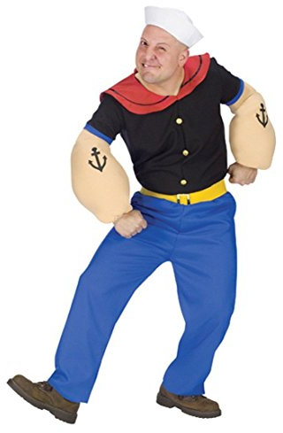 FunWorld Herren Popeye Kostüm