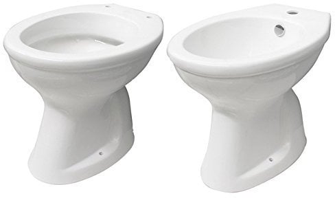 Bagno Italia Sanitari in ceramica vaso wc e bidet con scarico a parete o a terra l