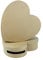 Décopatch EV003O Set mit 2 Briefkästchen in Herzform (aus Pappmaché zum Verzieren und Personalisieren, 9 x 36 x 36 cm und 10 x 36 x 36 cm) 1 Set kartonbraun