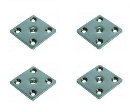 Plaques de fixation M8 pour meubles, Design plat idéal pour poser sur les pieds de meuble ou de table