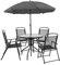 Flash Furniture Klappstuhl, 79 x 79 x 71 cm, schwarz