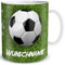 TRIOSK Tasse Fußball Spruch lustig mit Namen personalisiert Leben ohne Fussball Geschenk für Fußballfans Kinder Männer Jungs Fußballtrainer