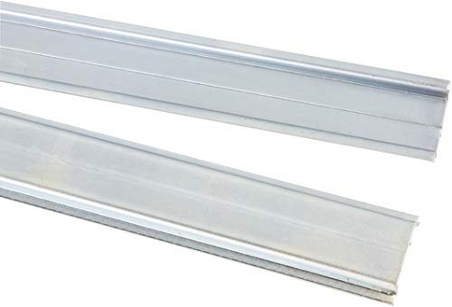 RS PRO Stahl DIN-Hutschiene Hutprofil Ungelocht, H. 7.5mm B. 35mm, L. 1m, Packung a 4 Stück