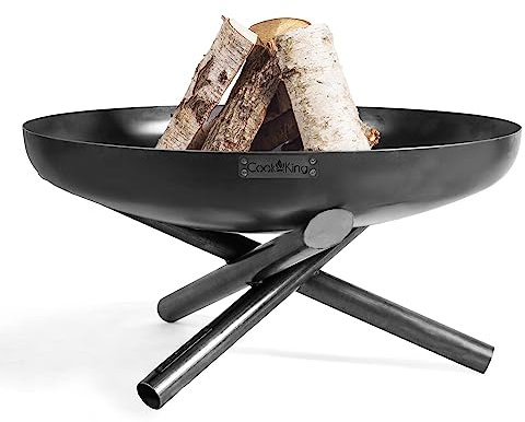 KORONO ® Feuerschale mit Dreibein-Fuß (80cm Ø, 36cm hoch)