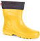 LEMIGO Damen Gummistiefel Jessy aus Schaumstoff sehr leicht (Giallo Grau, 38 EU)