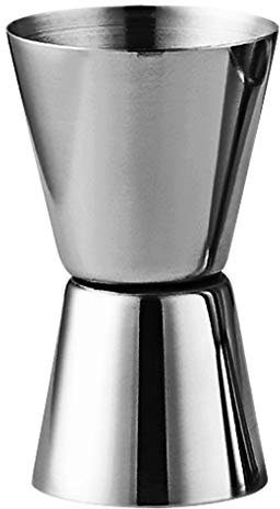 Double Jigger pour Cocktails 15 / 30ml Bar Mesureur en acier inoxydable boissons mixtes Mesureur, placage noir