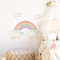 funlife 50x86cm Großer Regenbogen Wandtattoo mit irisierender Wolken, selbstklebend Wandsticker Regenbogen Boho Wandtattoo für Kinder, Mädchen, Kinderzimmer, Babyzimmer, wasserdichte Wanddeko Wandbild