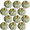 YAAVAAW 12 Stück Herbst Deko Künstlicher Kürbis Kleiner Grün,Kürbis Deko Gefälscht Schaum Herbstdekorationen für Zuhause Thanksgiving Dekoration,Halloween,Tischdeko,Partydekoration,Hochzeit,DIY