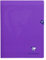 Clairefontaine 373311C Un Lot de 10 Cahiers Agrafés Mimesys Violets - 24x32 cm - 48 Pages Grands Carreaux - Papier Blanc 90 g - Couverture Polypro