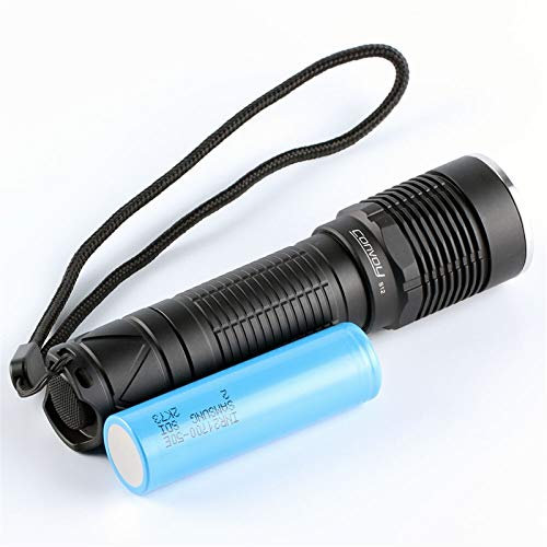 Ultra-Long Standby Electric Torch S12 Flashlight with LH351D 2700K 3500K,with 21700 Lithium Battery as a Power Bank and Camping Accessories (Battery Type : M50T 5000mAH)