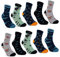 10 Paar Kinder Socken Jungen & Mädchen Baumwolle Kindersocken 54395 (35-38)
