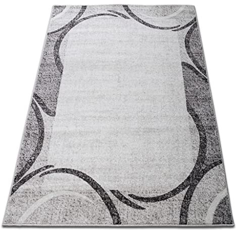 oKu-Tex Teppich | Webteppich | für Wohnzimmer, Flur, Schlafzimmer | Teppichläufer, Brücke | Creme Modern | geometrisches Design | Öko-Tex 100 |Größe 80 x 250 cm, 30171creme080250