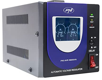 Stabilizzatore di tensione con relè PNI AVR M800VA, 2.2A, 480W, 800VA