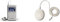 Roberts Radio Sports DAB5 DAB/DAB+/FM Personal Digital Radio - White & PT9918 Pillow Talk Speaker, white/cream