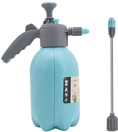GENCAM Gartenspritze Sprühflasche, 2 Liter Wassersprühflasche Pflanzen, Handsprühflasche Drucksprüher für Garten, Reinigung, Wassernebel, Unkrautvernichter, Sprühflasche