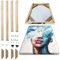 MDYNI Kit de cadre en bois massif à faire soi-même pour peinture murale, toile, peinture à l'huile, toile, œuvre d'art (40 cm x 50 cm)