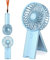 Tragbarer Ventilator, 4-stufig einstellbare tragbare batteriebetriebene Ventilatoren, USB-aufladbarer Tischventilator, bis zu 15 Stunden Handventilator für Reisen, Büro, Outdoor, Frauen und Männer