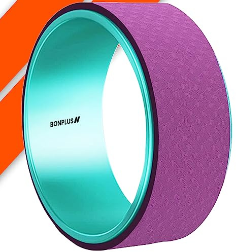 Bonplus BP | Ruota Yoga | Rullo Pilates | Cerchio Pilates | Accessori Yoga | Rullo Pilates | Per stretching, equilibrio | Aumenta la flessibilità | Yoga