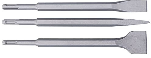 Meißel-Set, Hammerbohrmeißel-Set in Standardgröße, verwindungsfest, arbeitssparend, 3-teilig, für Hilti-Elektrowerkzeuge, für Milwaukee, für Bosch(SDS PLUS (Rundschaft))
