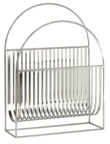 Lambert Bodoni Zeitungsständer, Stahl, Nickel 40,5x16x54,5