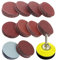 Adwikoso 400 Pcs 50mm Sanding Discs, 80-3000 Grit 2 Inch Sandpaper Discs with 1/4 Shank Backing Plate and Soft Foam Buffering Pad, for Drill Grinder Rotary Tool, Hook and Loop Sand Paper Attachment