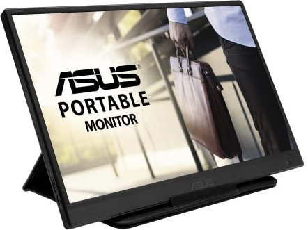 ASUS ZenScreen MB165B Portable USB Monitor- 15.6 inch, HD(1366x768), Narrow Bezel, USB-powered, Anti-glare surface (Renewed)