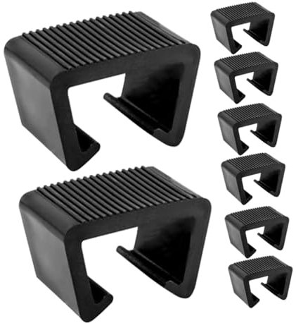 Yardenfun Rattanmöbel Rattan Gartenmöbel Set 8 Stück Rattan Möbelklemmen Couch Kombinationen Gartenstuhl Befestigung Terrassenmöbel Korbstuhl Befestigungselemente Schnittstuhl Möbelmodul