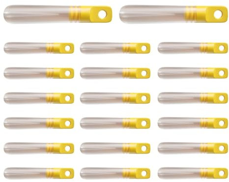 Bobbers Schwimmkörper zum Angeln, Forellenschwimmer, 20 Stück, transparent, Gleitschwimmer für Fischerei, Silikon-Schwimmer