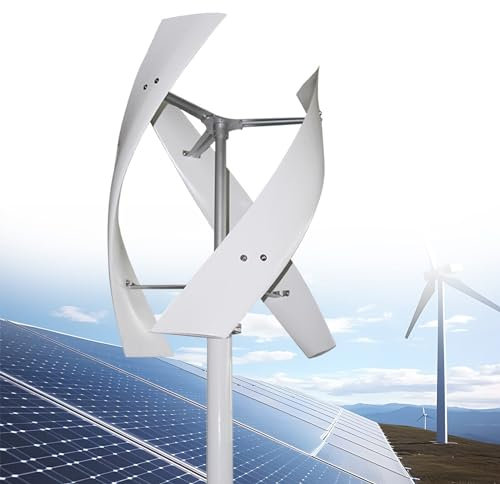 Eastnmythet Turbina aerogeneradora de 600W, 12V, 24V, con Controlador para Uso doméstico, generador de Electricidad de Molino de Viento de energía de 3 aspas para RV y Barco,12V