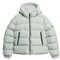 Superdry Damen Sports Steppjacke mit Kapuze Puritanisches Grau 44