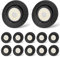 cloksh LED Einbaustrahler 230V Flach Dimmbar LED Spots 6W IP44 Bad Einbauleuchten Schwarz Deckenspots Deckenstrahler,Warmweiß 3000K Schwenkbar Einbauspots für Badezimmer Küche Wohnzimmer,12er Set
