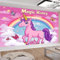 Art Fototapete 200 x 140 cm Cartoon-Einhorn Vlies Tapeten Moderne Wandtapete Wohnzimmer Schlafzimmer Tapete