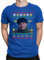 Harry Kevin Allein zu Haus - Weihnachten Ugly Sweater Herren T-Shirt, Blau, XXL
