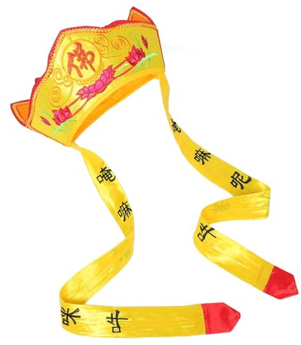 ibasenice Monk Hat Cosplay Cap Für Bühnenauftritte Faltbarer Buddha Hut Für Partys Und Maskeraden Atmungsaktives Design Für Kostüme Und Dekoration