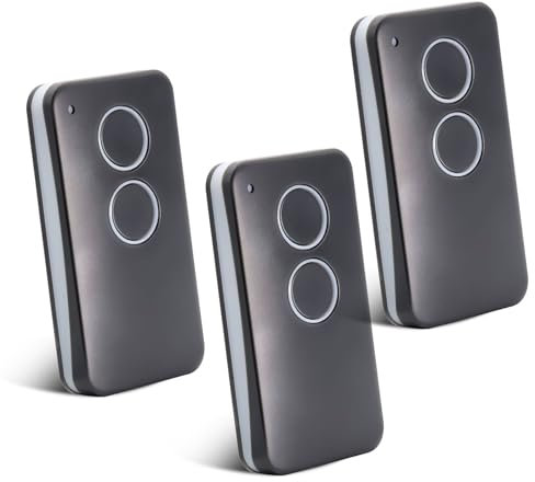 3 pezzi telecomando per cancello compatibile con V2 Phox 2, telecomando universale per garage 433,92 MHz, 2 canali, telecomando per V2 Phoenix 2, V2 Phoenix 4, V2 TXC, V2 TRC, V2TSC4, V2 mano V2