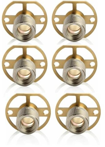 Easy Shower Mounting Systems Kit for Strong Shower Valve Connections and Leak Free installations - BSP Wall Mounting Bar Valve Fixing Brackets for Bar Shower Or Bath Mixer Tap (3 x Pairs, 3, Pair)