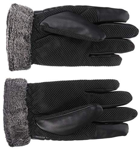 DEARMAMY Fahrradhandschuhe Mit Touchscreen Für Damen Und Herren Warme Winterhandschuhe Aus Plüsch Kompatibel Mit Iphone Und Anderen Smartphones Zum Radfahren Laufen Für Outdoor-aktivitäten