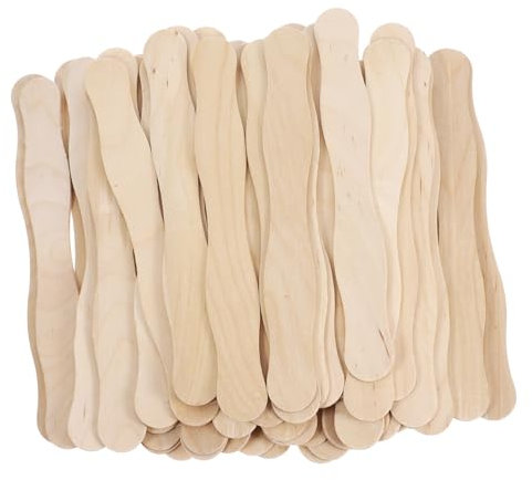 Alipis Wooden Hand Fans for Wedding Diy Hand Fan Handles 60pcs Hand Held Fan Sticks Wedding Party Fan Rod