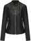 Giacca Donna in Ecopelle Leggera con Cerniera e Tasche (IT, Testo, XL, Regular, Regular, NERO)