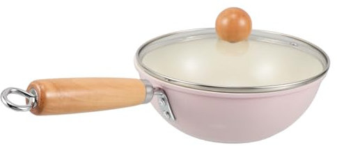 Alipis Wok Sartén Antiadherente Sartén De Inducción Rosa Planchar