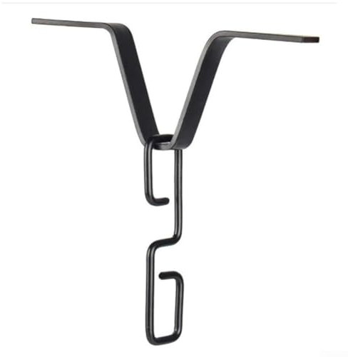 Adaptateur de gouttière parfaitement conçu avec un crochet en forme de V pour une gestion facile du débit d'eau (noir)