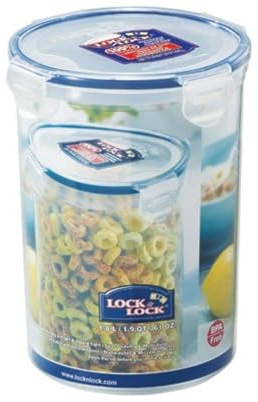 Lock & Lock HPL933D Round Jug 1.8L Blue,Transparent 1pcs food storage container - Food container (142 mm, 142 mm, 186 mm, 1 piece(s))